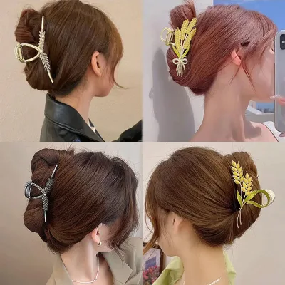 Rhinestone Metal Hair Clip for Women
