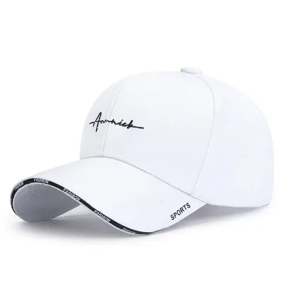 Men Women Embroidered Letter SunShade Breathable Baseball Cap Summer Outdoor Sport Sunscreen Curved Brim Adjustable Hat 