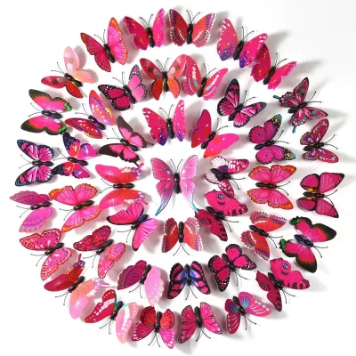 5PCS New Princess 3D Simulation Butterfly 4.5CM Cute Girls Hairpins Children Headwear Hairgrip Hair Clips Hair Accessori