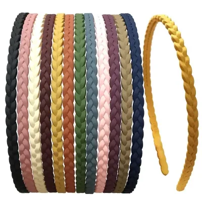 5PCS/10PCS Matte Hairband Women Plastic  Solid Color Thin Edge Toothed Non-slip Hair Hoop Headbands Girls Hair Accessori