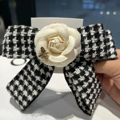 New Elegant Fabric Bowknot Hair Clips Camellia Flower Bee Hair Pins for Women Fashion Headwear Korean Hair Accessoriesi-