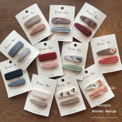 Winter Knitted Flower Hairpins