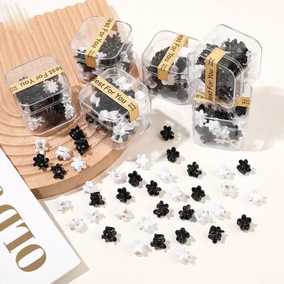 50-Pack Mini Claw Hair Clips Stars Flowers Crown Designs