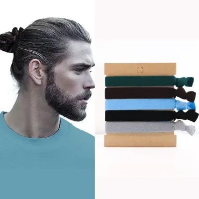 5-Pack Sport Elastic Hair Bands and Rope Ties