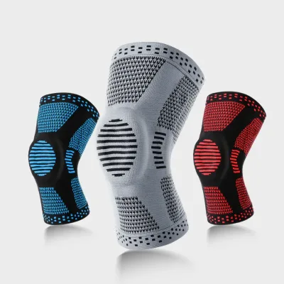 1Pcs Silicone Spring Full Knee Support Patella Medial Support Strong Meniscus Compression Protection For Men Women Runni image 1