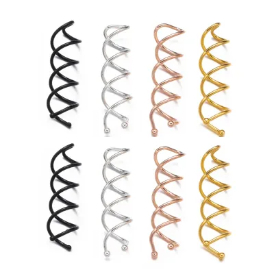 10-Pack Metal Spiral Spin Hair Pins Twist Stick Clips