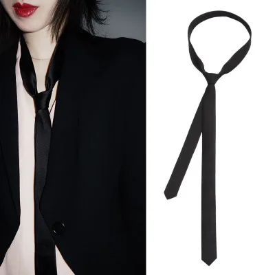 Classic Slim Clip-On Neck Tie for Men and Women Korean Style
