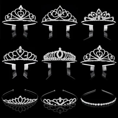 Crystal and Pearl Wedding Hair Band for Girls