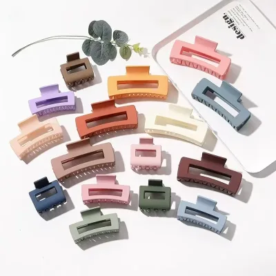 5/7.8/10.5/12CM Hair Claw Large Acrylic Claw Clip Hairpin Barrette Crab Hair Clips For Girls Ornaments Women Hair Access