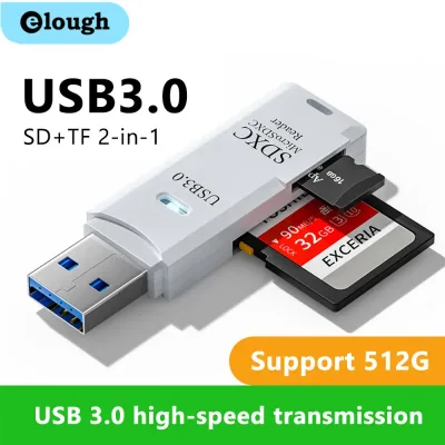 2 in 1 USB 3.0 Card Reader Micro TF sd card Reader usb adapter High Speed Cardreader TF Memory card For PC Laptop Access image 1