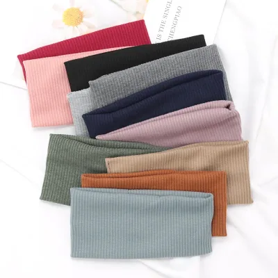 Women Solid Hairband Wide Hair Bands Elastic Headband Makeup Hair Hoop Yoga Vintag Headwrap Hairstyles Fashion Hair Acce