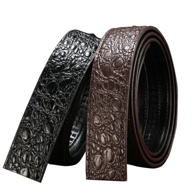 Crocodile Pattern Business Belt