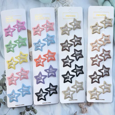 10Pcs Sweet Hairpins Dripping Heart Star Hair Clip For Kids Girl Barrette Korean Hairpins Headdress Hair Accessories