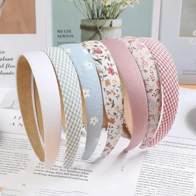 7-Pack Floral Print Wide Headbands for Women and Girls