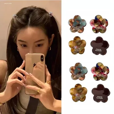 Luxury Acetic Acid Mini Flower Hair Claw For Women Girls Elegant Hair Decorate Small Hair Claw Clip High-grade Hair Acce