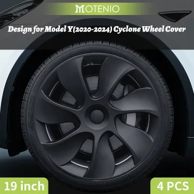 Tesla Model Y 19-Inch Cyclone Wheel Hub Cap Set of 4