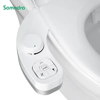 SAMODRA Non-Electric Bidet - Self Cleaning Dual Nozzle (Frontal and Rear Wash) Water Bidet Toilet Seat Attachment - image 1