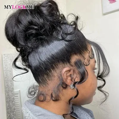 360 Full Lace Wigs for Ponytail Brazilian 30 32Inch Body Wave 13x4 ...
