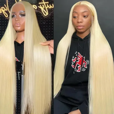 Hd Transparent 613 Blonde Straight 200 Density 13x4 13x6 Lace Front...