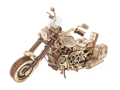 Robotime Rokr 420 PCS Cruiser Motorcycle DIY Wooden Model Building ...