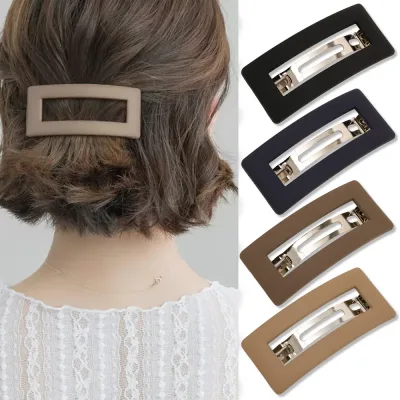 Korean Matte Spring Hair Clip Claw Elegant Hairgrips Ponytail Holder Barrettes For Women Girls Hairpins Fashion Hair Acc