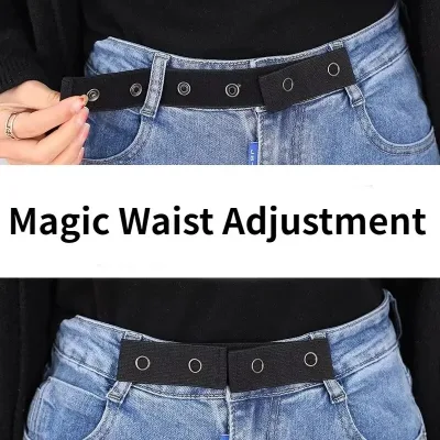 Invisible Elastic Belt Buckle Extension No-Buckle Lazy Belt