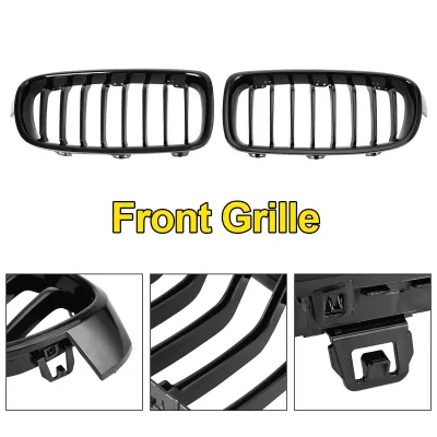 Artudatech Gloss Black Front Kidney Grille for BMW 3 Series image 1