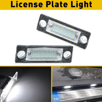 12V Car License Plate Lights LED Lamp Auto Accessories For Passat B5 2001-2005 Passat B6 2006-2008 Skoda LED Number Ligh