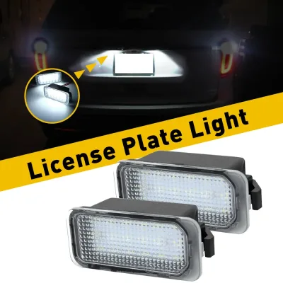 18 LEDs Car License Plate Lights LED Lamp Auto For Ford MKII DA3 3D/5D Hatchback Facelift 2008 2009 2010 Canbus Error Fr