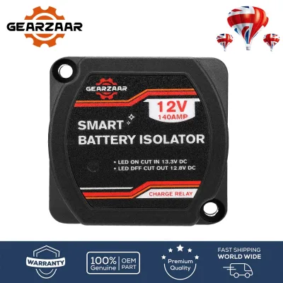 12V 140A Smart Split Charge Relay VSR Dual Battery Isolator Camper RV