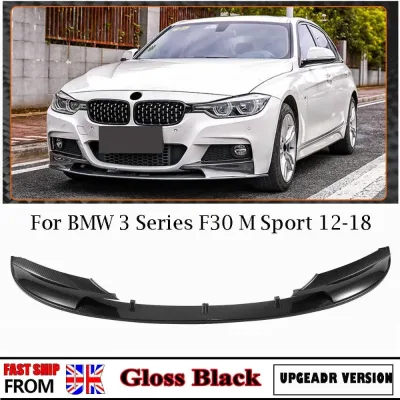 For BMW F30 F31 3 SERIES M STYLE FRONT LIP SPOILER SPLITTER GLOSS B...