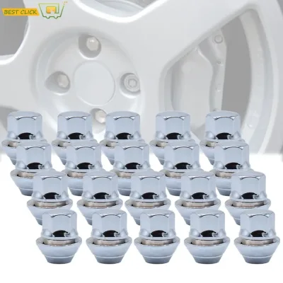 20Pcs M12 X 1.5 Chromed 19mm Alloy Wheel Nuts For Ford Focus MK1 MK2 MK3 ST RS Bolt Lug Stud Tyre Whorl Nut With Washer  image 1
