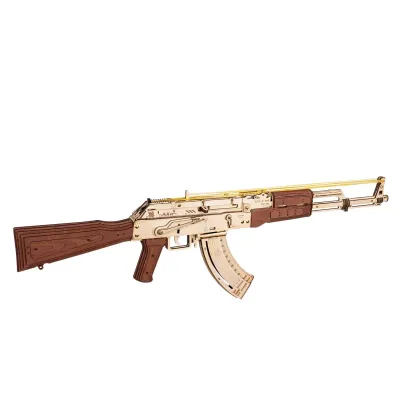Robotime Rokr Automatic Rifle AK47 3D Wooden Gun Funny DIY Building...