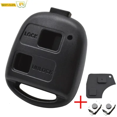 2x Rubber Key Button Pads for Toyota image 1