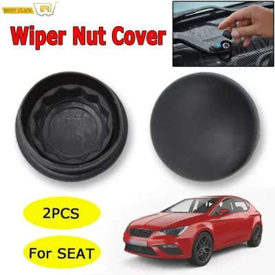 2pcs Car Front Windscreen Wiper Arm Nut Cap Bolt Cover for SEAT Leo...