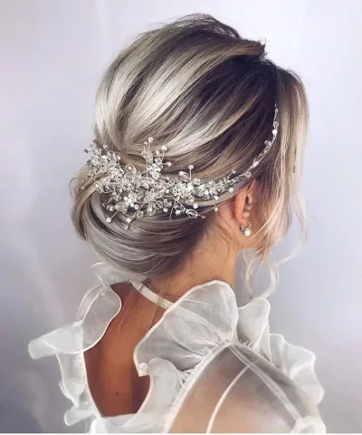 Pearl Crystal Hairband Wedding Hair Accessories for Bridal Flower Headpiece Headbands Women Bride Hair ornaments Jewelry