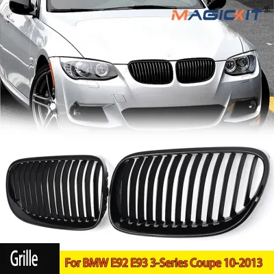 Car Gloss Black Kidney Grille for BMW E92 E93 3-Series 2D 2010-2013...
