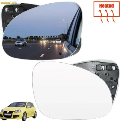 Heated Door Mirror Glasses For VW Golf 5 Mk5 Jetta Passat B6 2005 - 2009 Eos GTI Car Wing Rear View Glass Left Right Sid