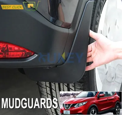 Front Rear Set Molded Car Mud Flaps for Nissan Qashqai J11 2014 201...