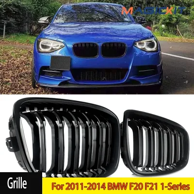 For 2011-2014 BMW F20 F21 1-Series M Look Kidney Grille Grill Gloss...