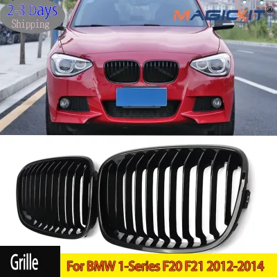 Magickit Car Racing Grill Fit for BMW F20 F21 LCI 1 Series 1 Pair F...