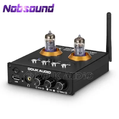 Nobsound Mini Bluetooth 5.0 Vacuum Tube Preamp HiFi Stereo Amplifier