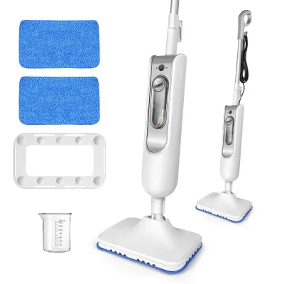 12 IN 1 Electric Steam Mop with 120 Degree Rotatable Head for Floor Cleaning,5000W Steam Cleaner 400ML Water Tank Handhe