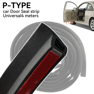 4 Metre P-Shape Car Door Edge Rubber Seal Strip Weatherstrip