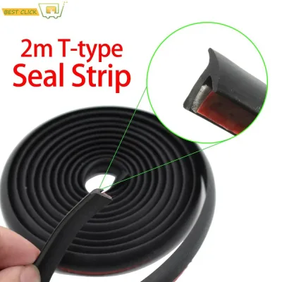 2m Car T-Shape Seal Strip For Honda Accord Civic CR-V HR-V Pilot Fit Odyssey Elysion City Toyota Corolla Camry Yaris Sie