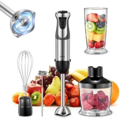 Hand Blender 1000W, Reemix 5-in-1 Electric Stick Blender, Copper Mo...