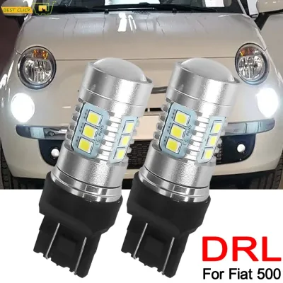 XUKEY LED Headlight Bulbs 12V T20 7440 582 White 6000K for Fiat 500 image 1