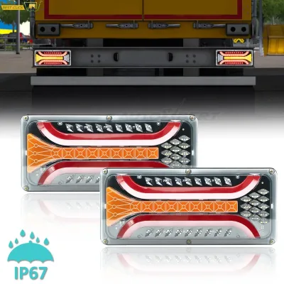 Truck Rear Tail Light Running Lamp Brake Stop LED for Tractor UTE B...