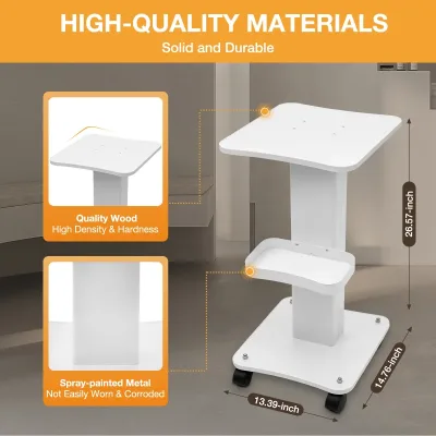 Cncest Kitchen Storage Shelf With Wheels Chic Home Trolley With Sto...