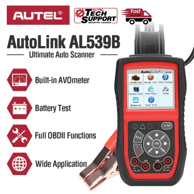 Autel AL539B Auto Code Reader Electrical Battery Tester for 12 Volt...